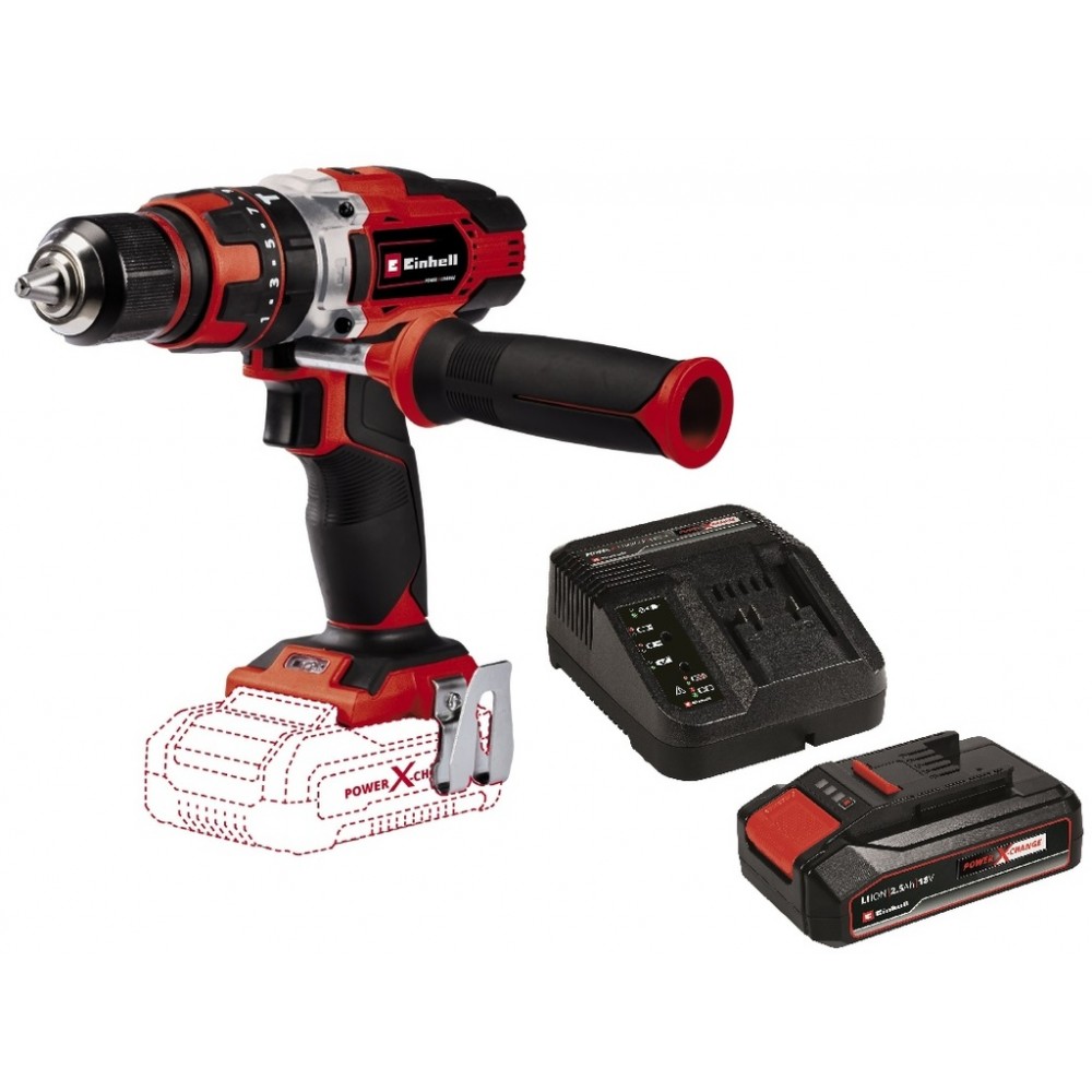 Комплект! Шуруповерт акумуляторний ударний TE-CD 18/48 Li-i Kit 2.5 Ah (4513926K)